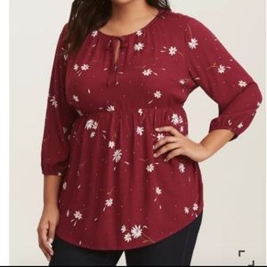 Flower Babydoll Top